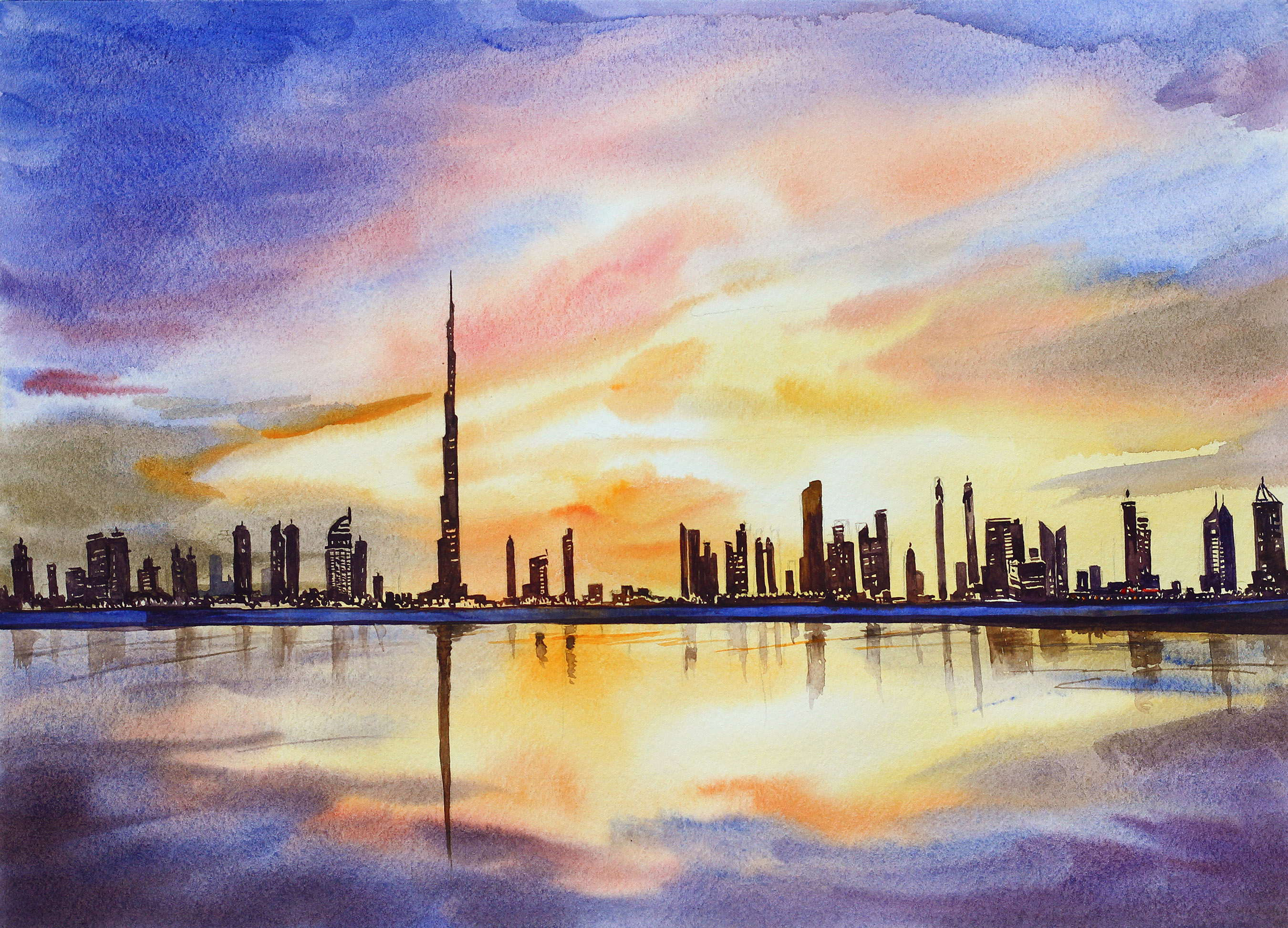 Dubai Skyline Artchic