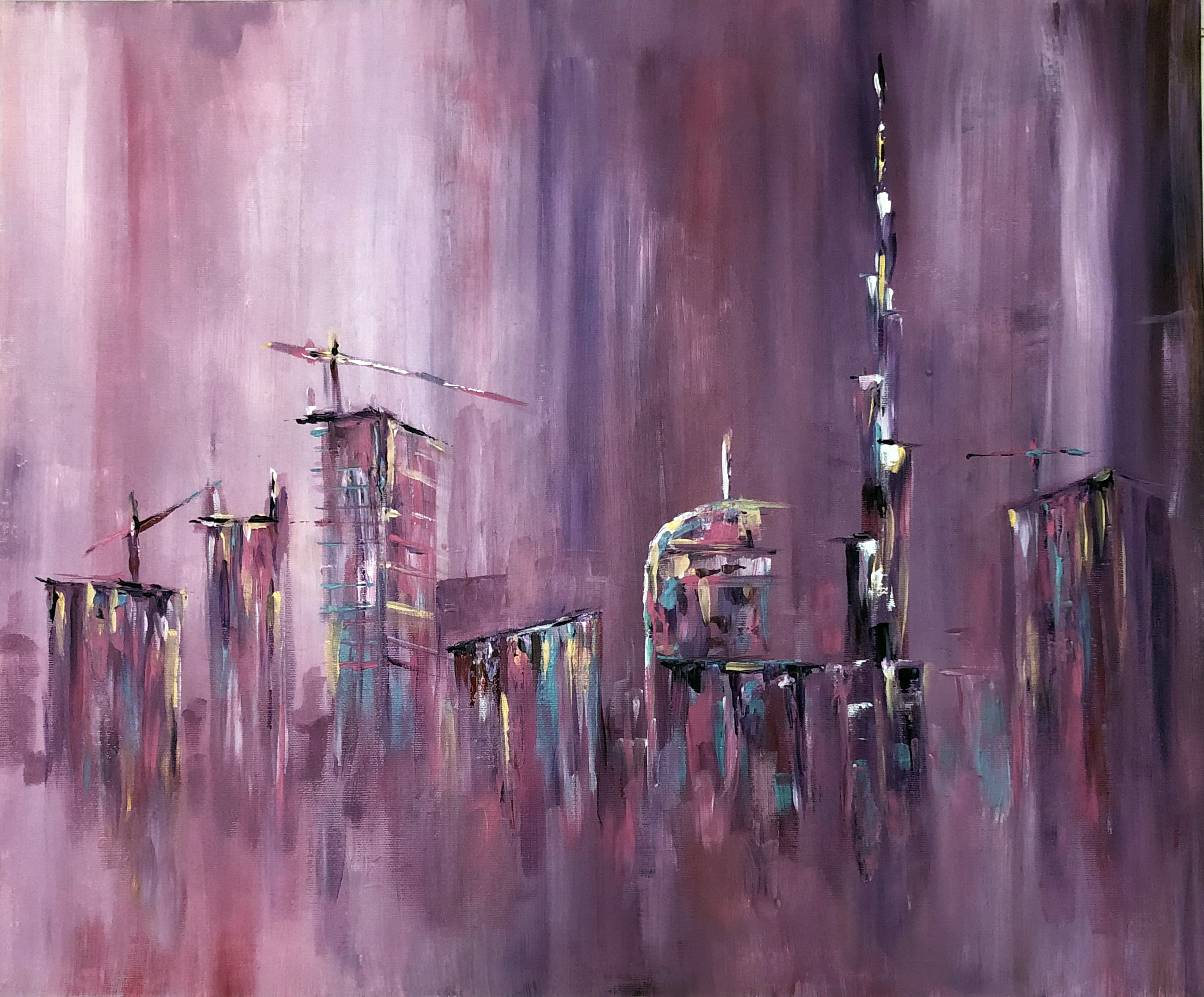 Purple Dubai Artchic