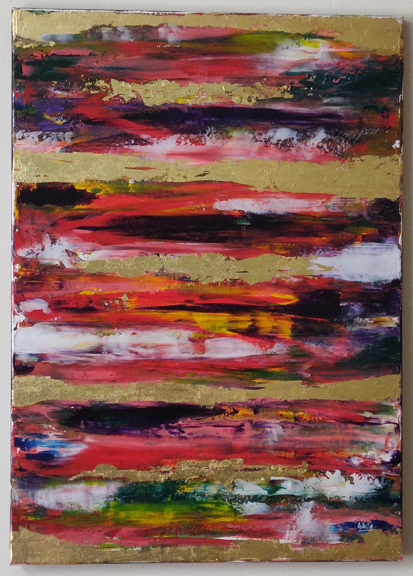 Abstract Gold Leaf Artchic